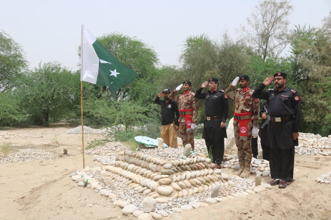 یو م شہدائے پویس ، آئی جی ایف سی نارتھ کا دورہ