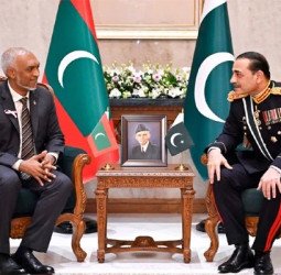 مالدیپ کے صدر کی فیلڈ مارشل عاصم منیر سے ملاقات، باہمی دلچسپی کے امور اور خطے کی سکیورٹی صورتحال پر گفتگو